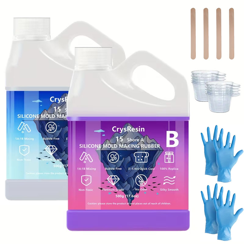 500ml 2本入り 液体シリコン モールド作成用、ソフトで - Soap Making Diy Kit のレビューと価格