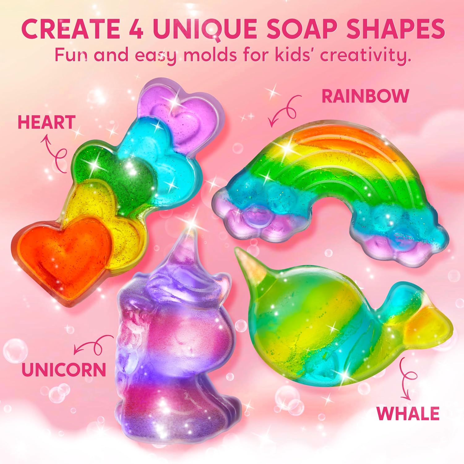 JOYFY ユニコーン石鹸作りキット 女の子向け工作 DIY - Soap Making Gifts のレビューと価格