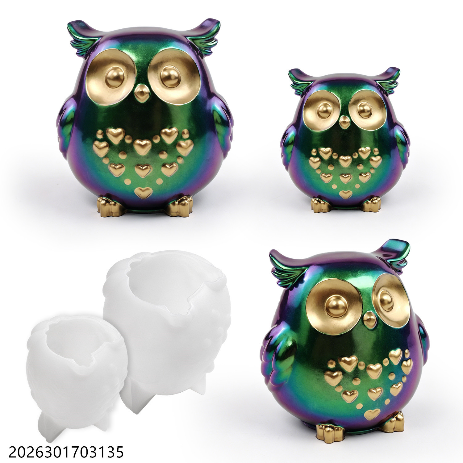 フクロウシリコンモールド 3D鳥型セット DIYエポキシ樹脂 - Soap Making Gifts のレビューと価格